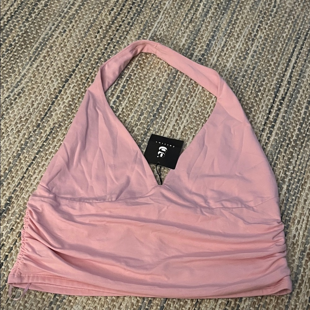 Elegant Pink Halter Bandeau
